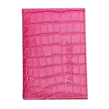 Мягкий чехол для паспорта из искусственной кожи с текстурой крокодила для мужчин и женщин