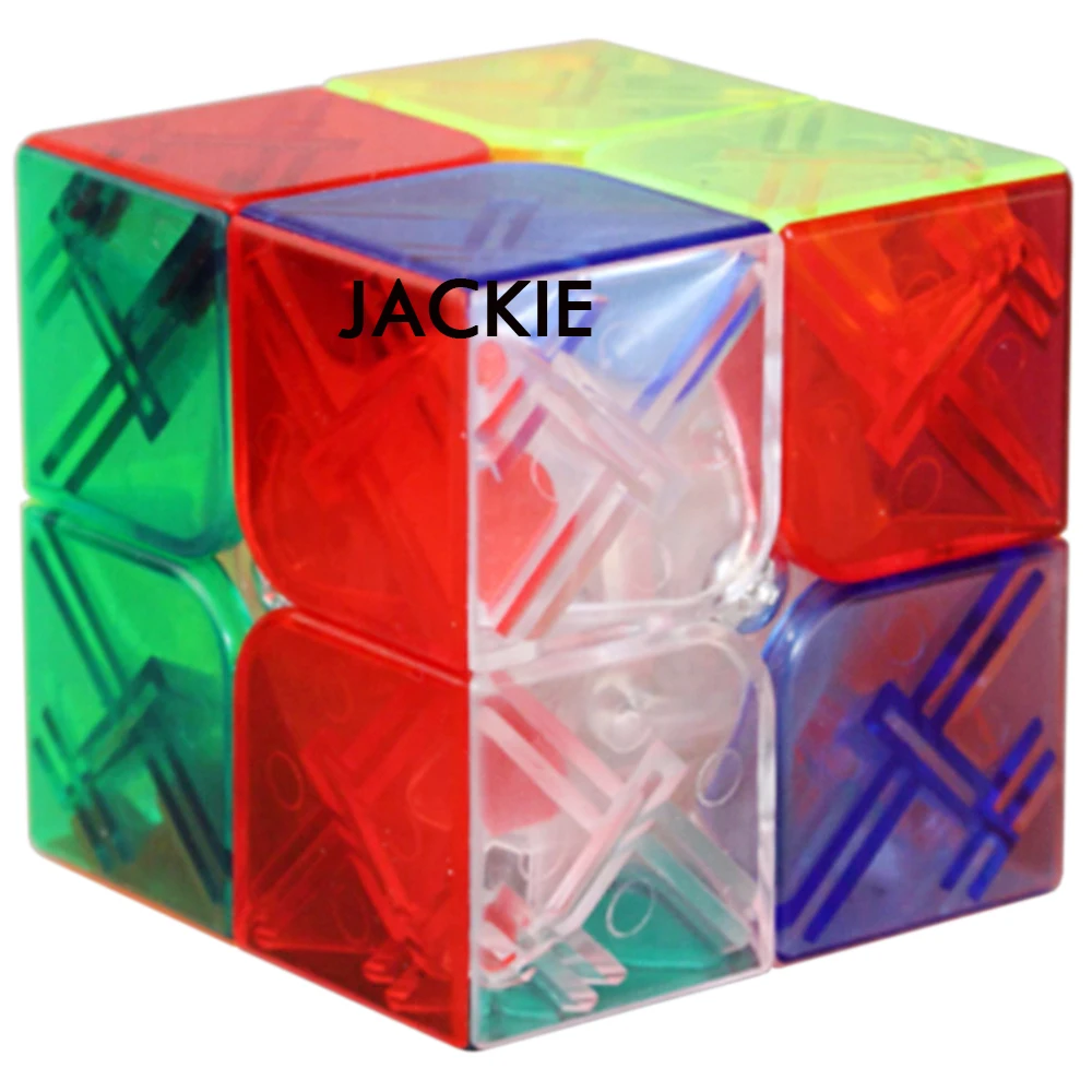 

2*2*2 Hyaline YJ 5.1CM 2x2x2 Magic Cube 2 Layers Cubo Megico 5CM Puzzle Cube Kids Toy for Children YongJun Three