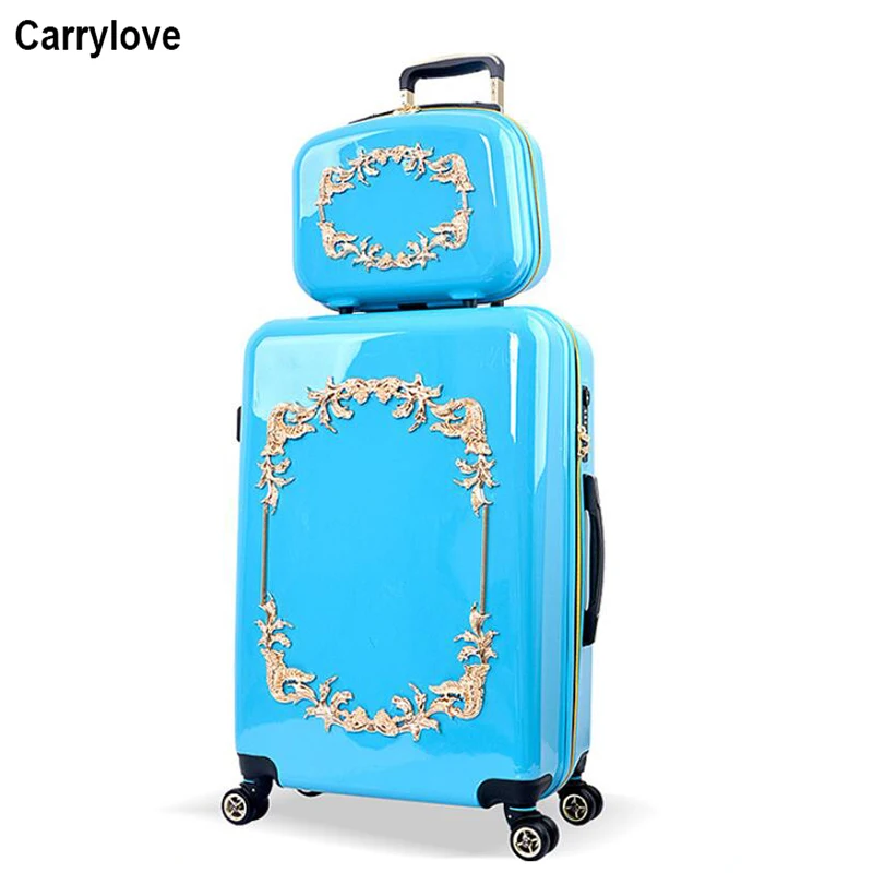 Carrylove набор роскошных женских чемоданов на колесиках для путешествий 20 дюймов 24