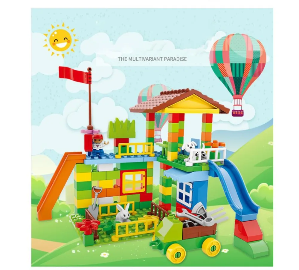 

Track building block for children Big blocks compatible with Legao building block educational toys Holiday gifts birthday gifts