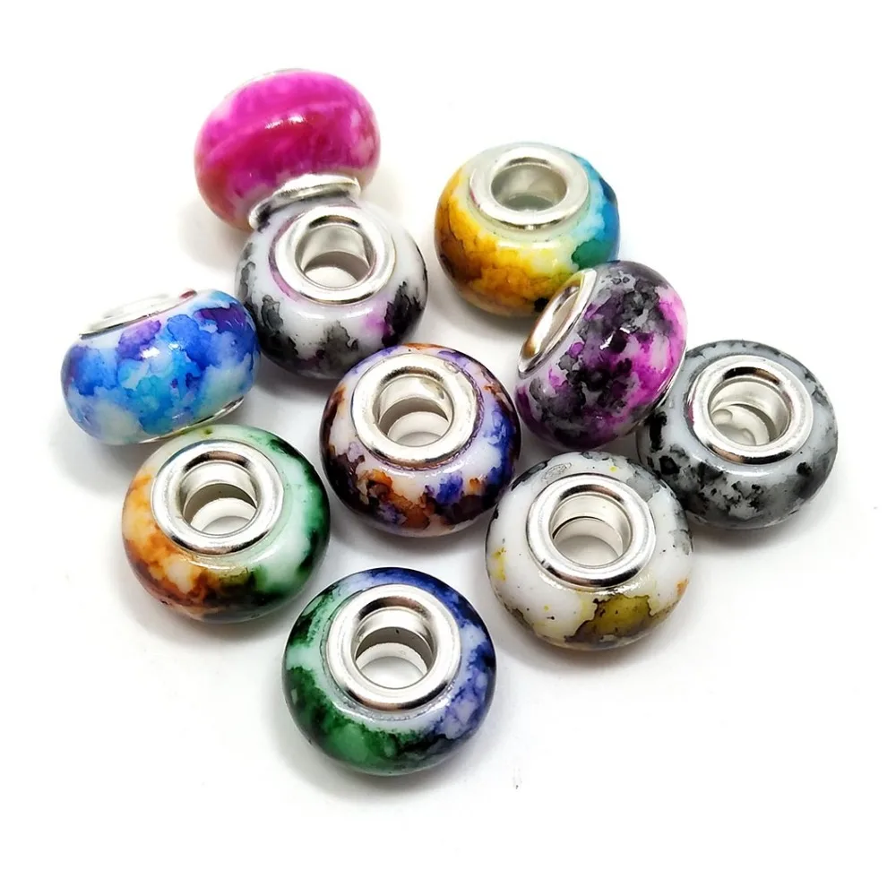 YIQIFLY free Shipping 50pcs 14mm diameter new style mix colors round