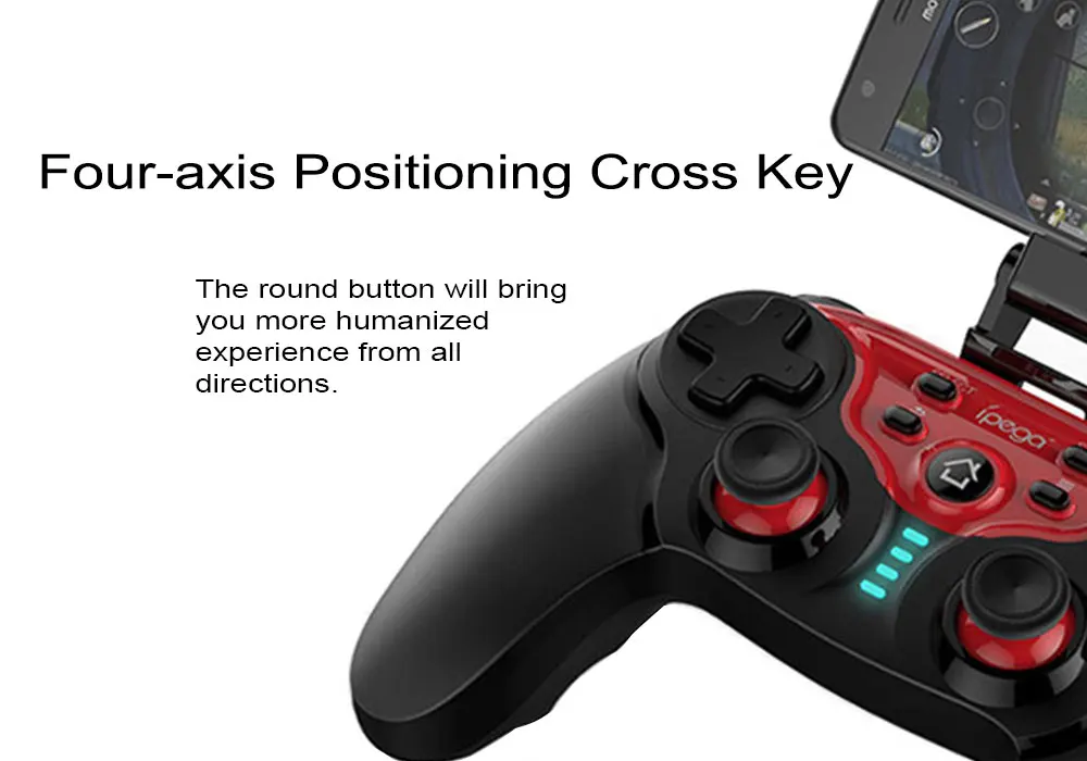 iPEGA PG - 9088 Bluetooth Gamepad Controller with Mobile Phone Clip for Android / Smart TV Box