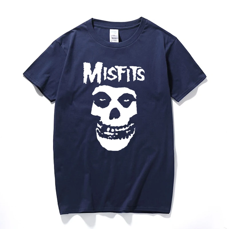 

new men's hip-hop punk skull misfits brand cotton short-sleeve T-shirt marve
