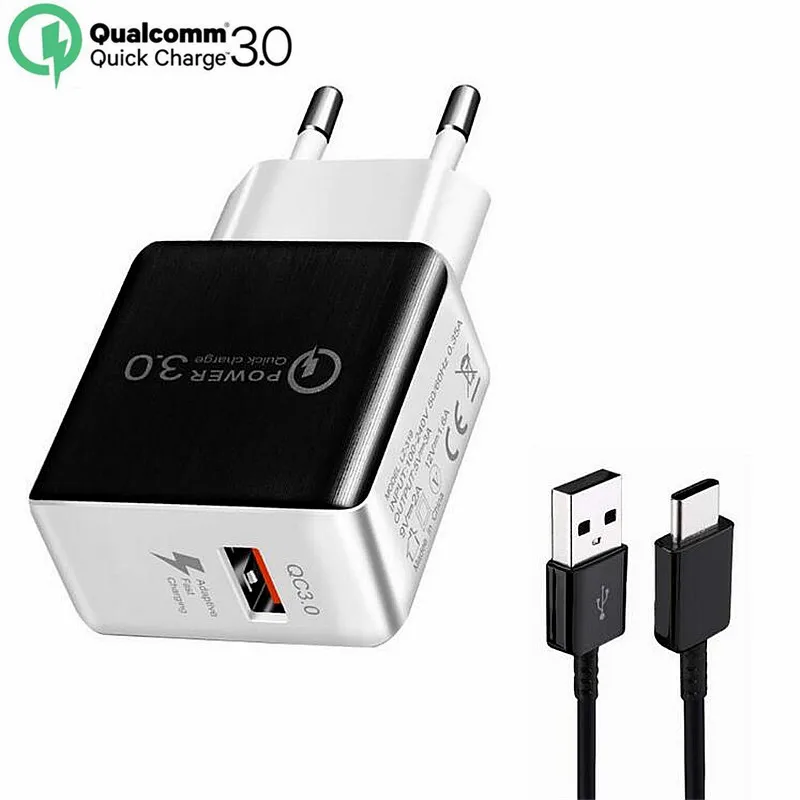 

18W Quick Charge 3.0 Mobile Phone Charger USB Travel Wall Charger Smart Fast Charging for iPhone X 8 7 Samsung Galaxy S8 Xiaomi
