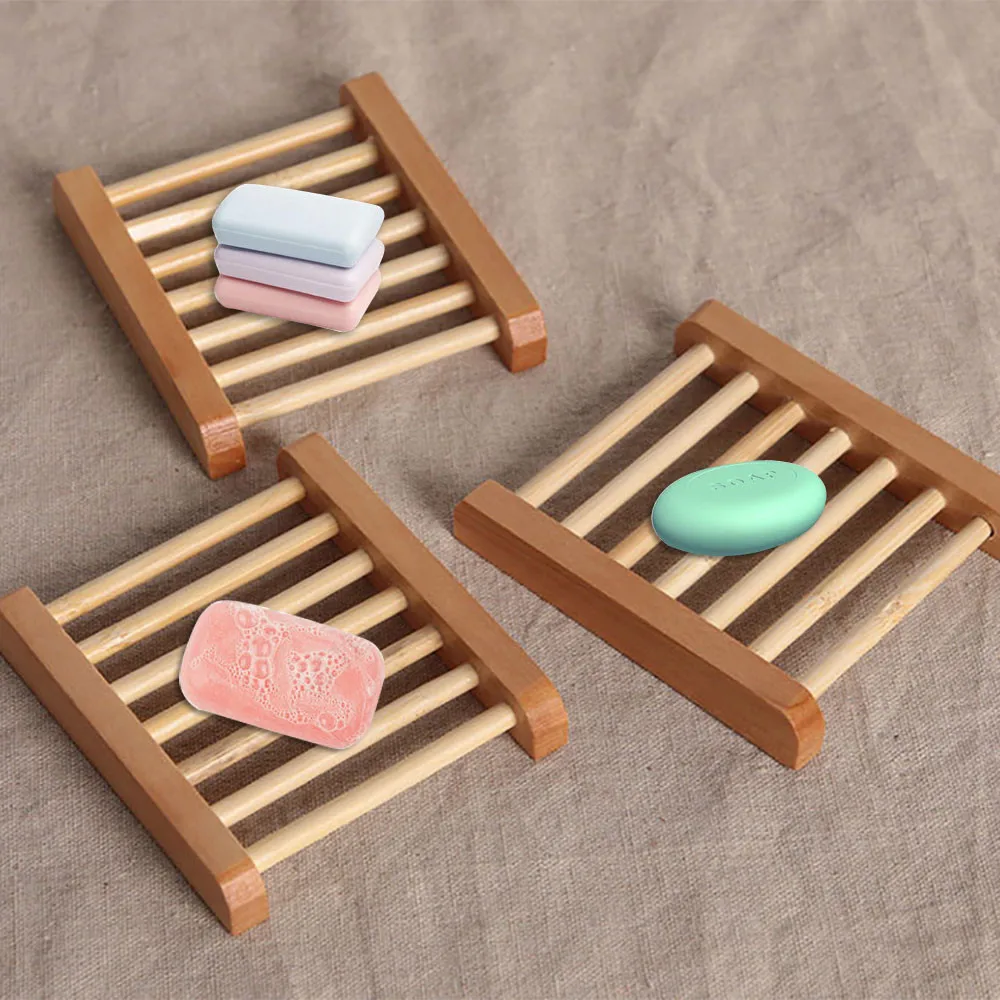 

Natural Wood Soap Tray Holder Dish Storage Bath Shower Plate Home Bathroom Wash Soap Holder Storage Organizer Portable Soap#3$