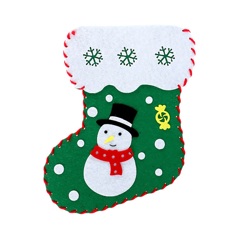 

1pcs Christmas stockings stickers DIY funny dolls baby toys handmade educational toys family party Carnival Christmas games gift