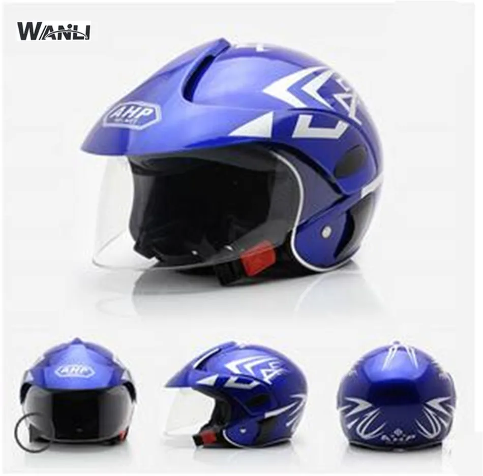 Синий детский мотоциклетный шлем для мотоциклистов, детские шлемы для мотоциклистов, защитный головной убор для детей - Цвет: Blue