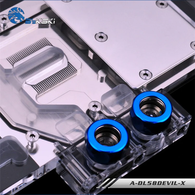 Блок водяного охлаждения Bykski для PowerColor RX 580 Red Devil|water cooling block|cooling blockgpu water block |