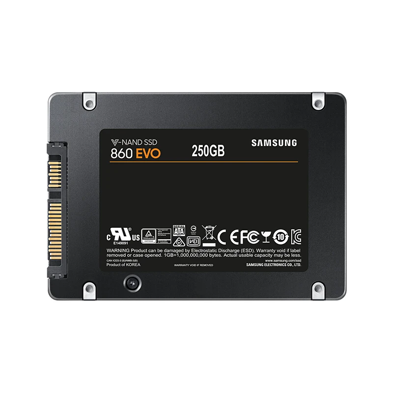 SAMSUNG SSD 860 EVO 250 ГБ 500 ГБ 1 ТБ Внутренний твердотельный диск HDD жесткий диск SATA3 2,5 дюймов ноутбук Настольный ПК TLC диск HD SSD