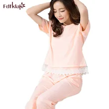 Женская ночная одежда, пижамы, сексуальный комплект из двух предметов, женская одежда, хлопковые пижамы с короткими рукавами, милые пижамы, Mujer, Q0115