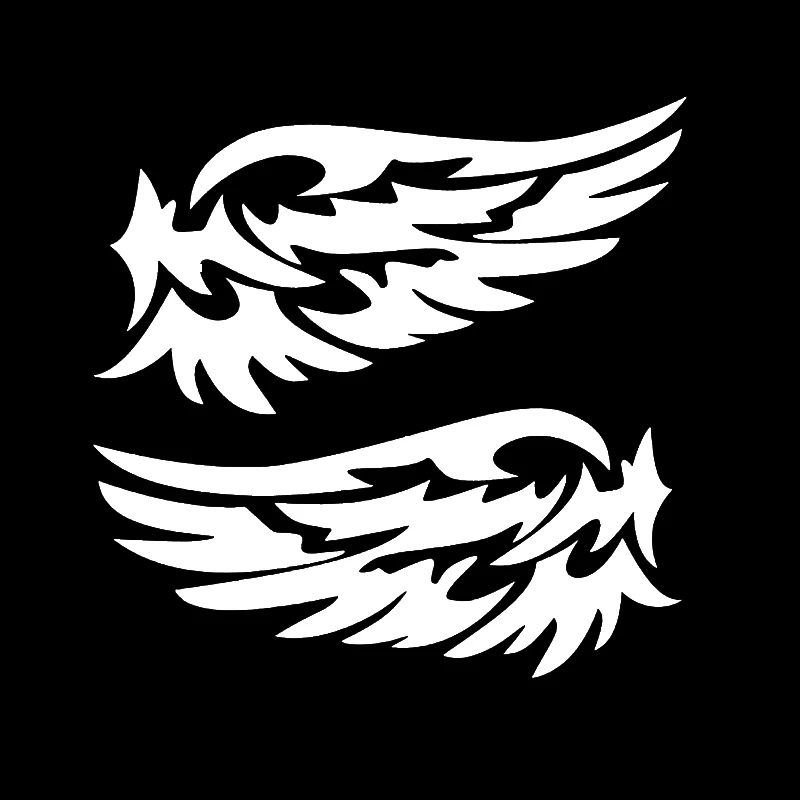 Car Sticker 3D 147cm Guardian Angel Wings Lovely Reflective Warning Sign Funny Car Decal Stickers Vinyl Laser Car Styling (3)