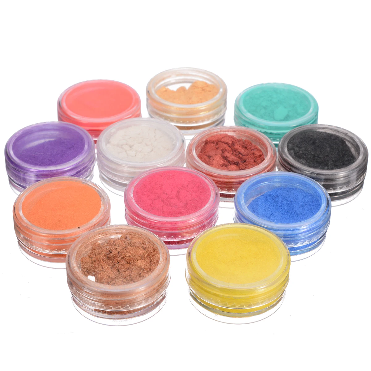 12pcs Colors Soap Dye Shimmer Natural Mineral Mica Powder Pigments for Jewelry Making Cutting Dies Paper Decor DIY Crafts