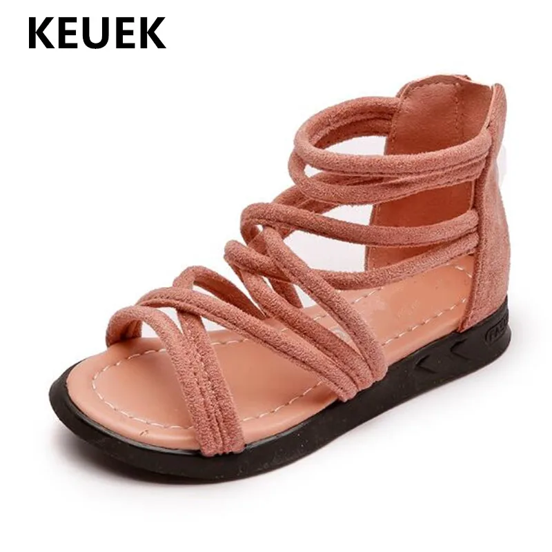 

New Summer Children Sandals Girls Princess Summer Gladiator Shoes Kids Student School Open toe Toddler Shoes Baby 018