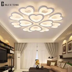 Белые акриловые современные светодио дный светодиодные люстры для гостиной спальни простые светодио дный светодиодные люстры лампы