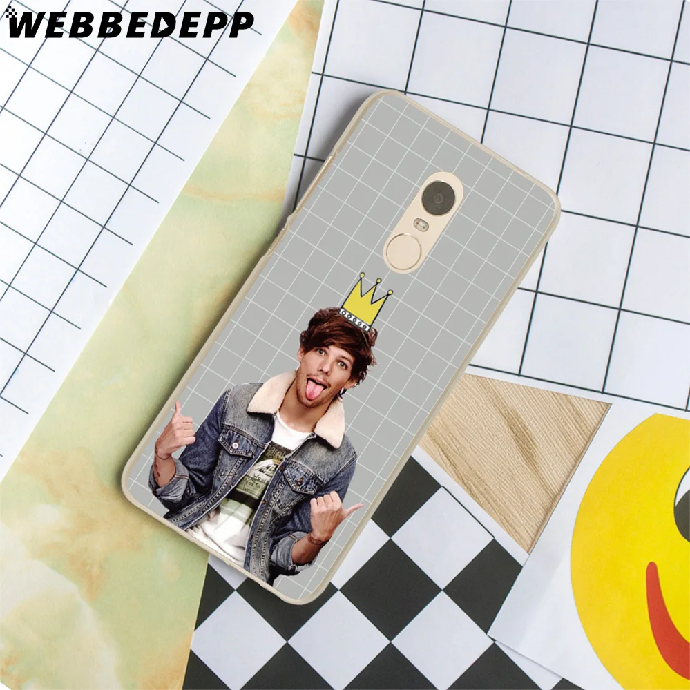 WEBBEDEPP Louis Tomlinson Case for Xiaomi Mi 8 SE A1 5S 6 Redmi 4A 5A 4X 5 Plus Note 5 Pro 4X