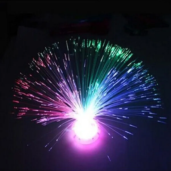 Free Доставка 2 шт./лот 8 режимов LED волоконно оптических цветок Красочные праздник