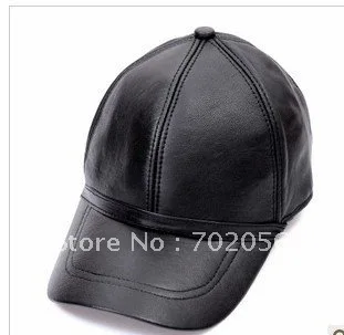 

Baseball CAP Cap Leather With Adjustable Strap Stylish Baseball Ball Cap Hat hats 10pcs/lot
