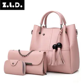 

Z.L.D.n female Daughter bag three-piece shoulder bag women's large capacity Messenger bag Woman Hand Bag Femmes Messenger Sacs