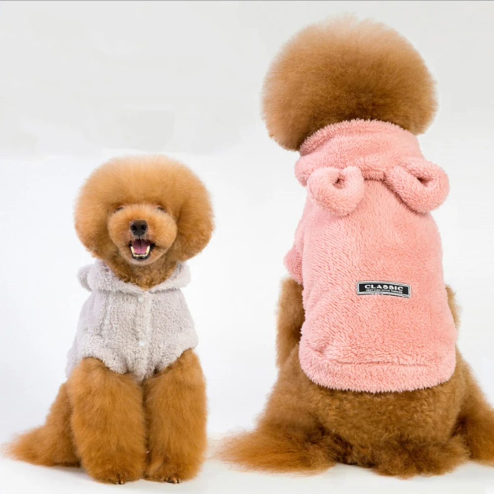 

Warm Cat Clothes Winter Pet Puppy Kitten Coat Jacket For Small Medium Dogs Cats Chihuahua Yorkshire Clothing Costume Pink S-2XL