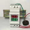 Din-rail AC 80-450v 100A Digital Voltmeter ammeter Voltage Current Meter 120V 110V 220V 230V 240V 380V Dual display LED   ► Photo 1/5