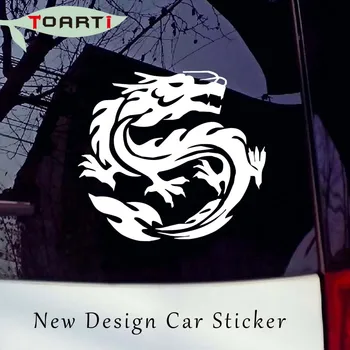 

14*12CM Chinese Dragon Vinyl Decal Sticker Car Graphics Removable Car Styling Decals Creative Rear Windshield Auto Stickers