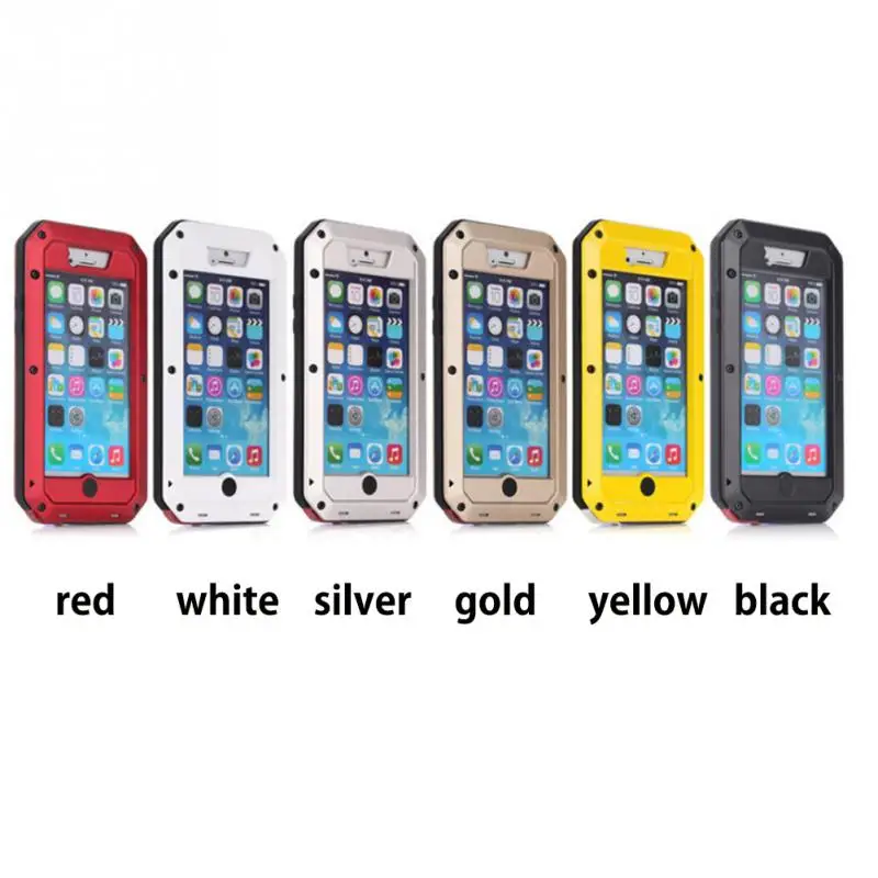 HOT Shockproof Waterproof Aluminum Metal Heavy Duty Armor Hard Case For iphone 4 4s 5 5s