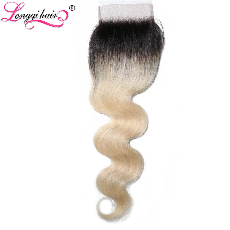 1b 613 Blonde Human hair lace closure