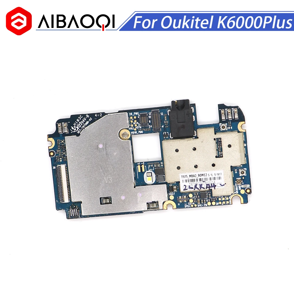 Aibaoqi новая оригинальная материнская плата 4G+ 64G Встроенная память гибкий кабель материнской платы доска для Oukitel K6000 Plus Android 7,0 MTK6750T чехол для телефона