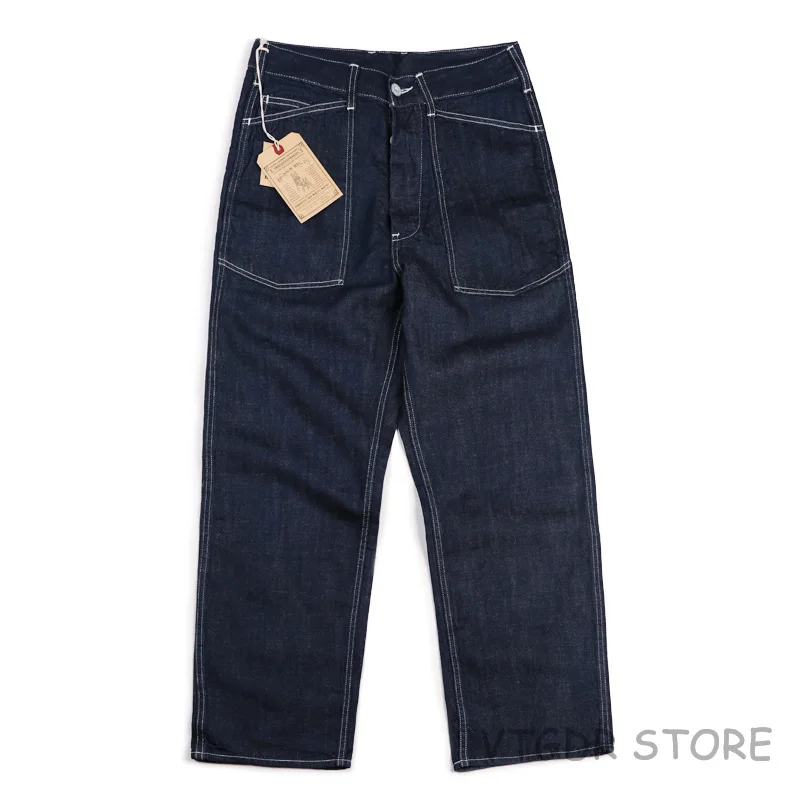 

Bronson 1930's US Army CCC Dungaree Work Overalls Jeans Men's Loose Straight Pants Truoser
