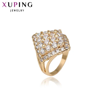 

Xuping Luxury Ring Popular Design Charm Style Ring for Girl Women Gold Color Plated Christmas Rings Jewelry 13501