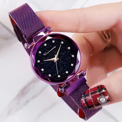 VAVA 2019 женские кварцевые часы Звездное небо часы воды Топ из бриллиантов роскошные Брендовые мужские наручные часы из нержавеющей подарок