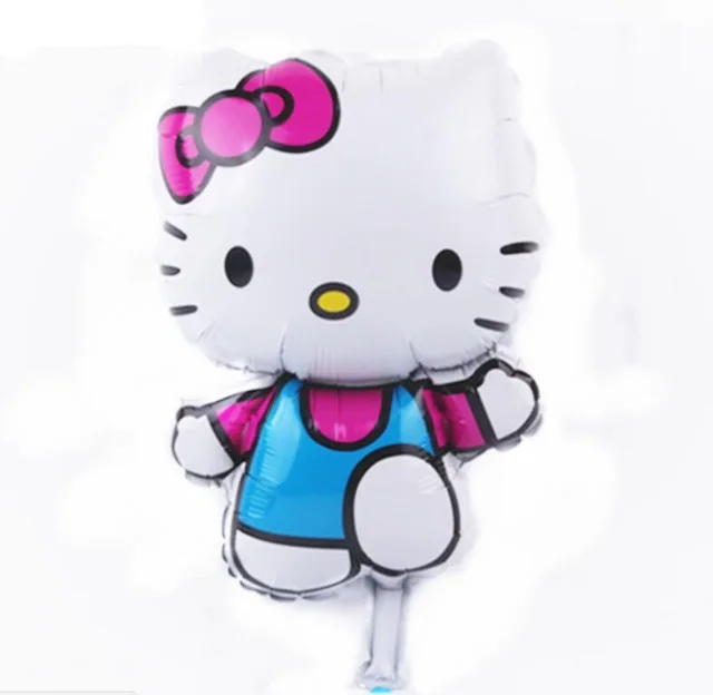 Lucky 50 шт./лот Hello Kitty мини воздушный шар для детского душа кошачья фольга Детские