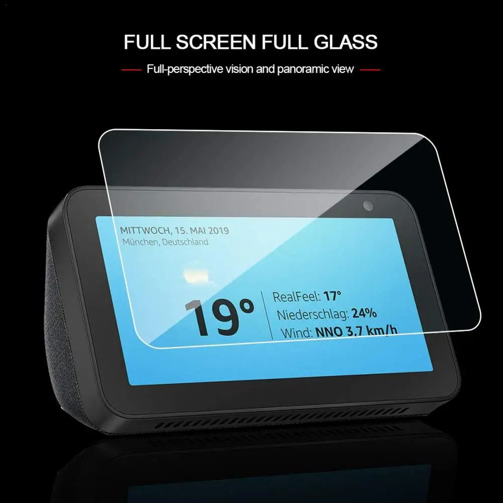3 шт. защита экрана от царапин для Amazon Echo Show 5 сильная клейкая HD пленка из закаленного стекла