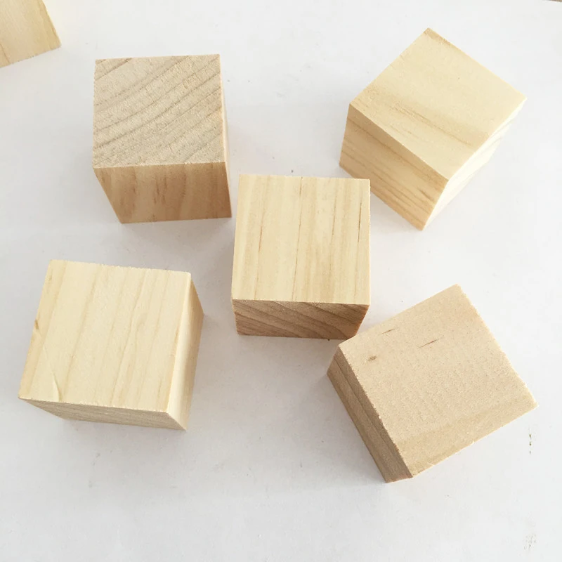 10/25/25 мм деревянный квадратный Алфавит Блоки, мини-кубики для украшения для работы по дереву ремесла Сделай Сам игра игрушка