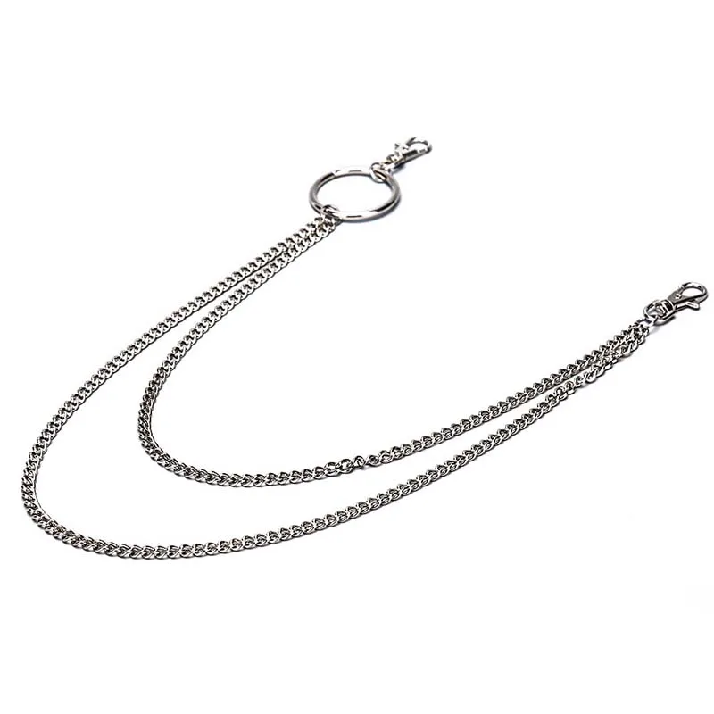

1PCS 58cm 2 layers Street Big Ring Key Chain Pant Jean Keychain HipHop pop Accessories Rock Punk Trousers Hipster Key Chains