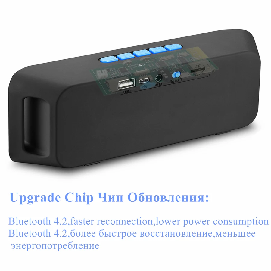 Jeebel Bluetooth Колонка Портативная колонка с сабвуфером стерео TF двойной бас звуковая