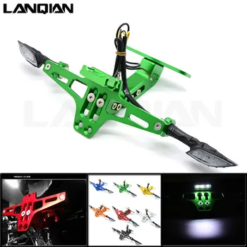 

Motorcycle Accessories CNC Rear License Plate Mount Holder with LED Light For Honda CB1000R CB1100 CB599 / CB600 HORNET CB600F