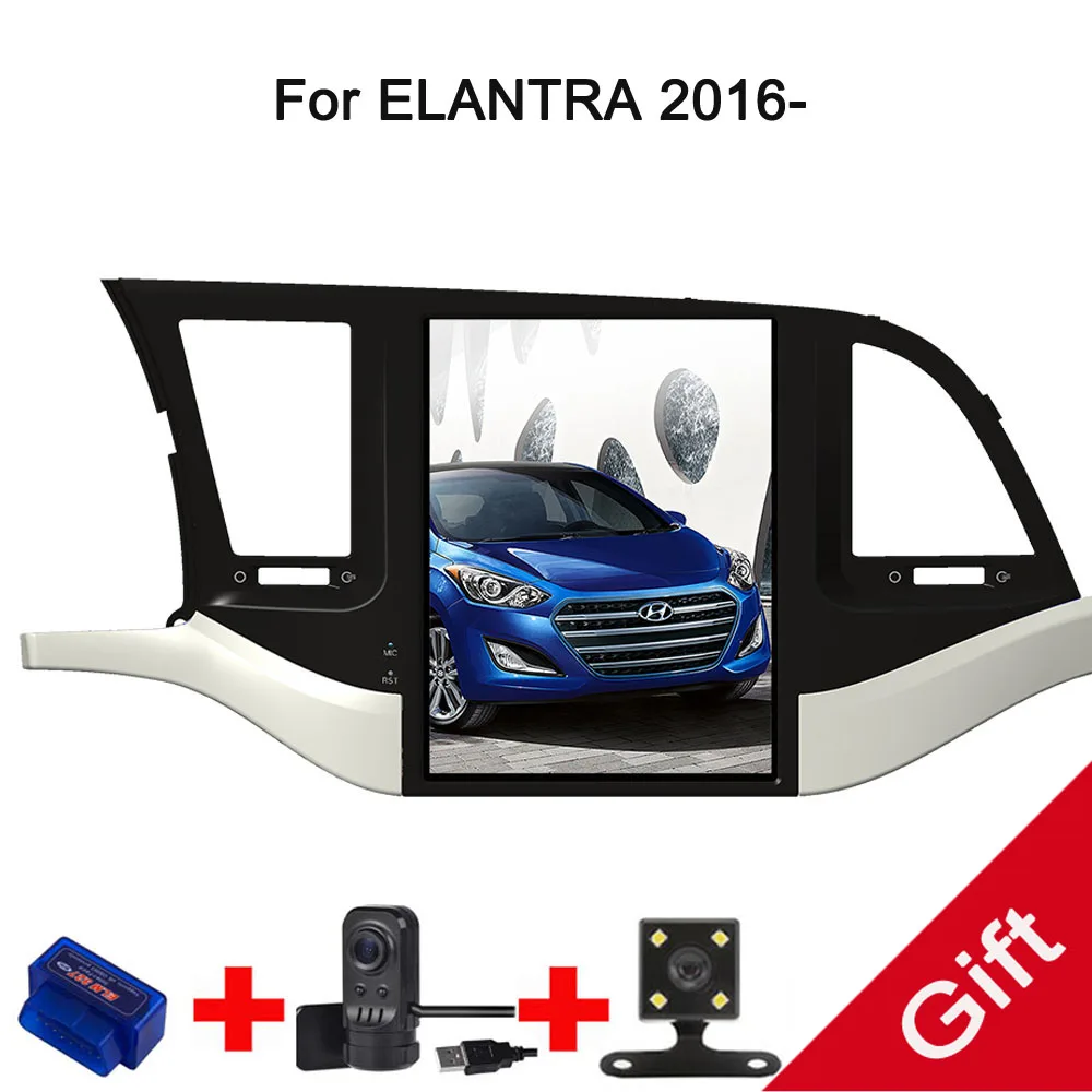 10 4 Tesla Type Android 7 1 Fit HYUNDAI ELANTRA 2016 2017 2018 Car DVD Player