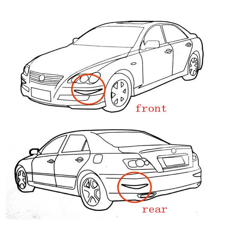 2Pcs Universal Anti-collision Strip Car Sticker Lip Skirt Protector Car Front Lip Bumper Car Rubber Strip 40mm Width For Any Car