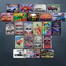 Автобус мотоцикл автомобиль металлический винтажный домашний декор жестяная вывеска Бар Паб декоративный металлический знак для гаража металлическая живопись табличка