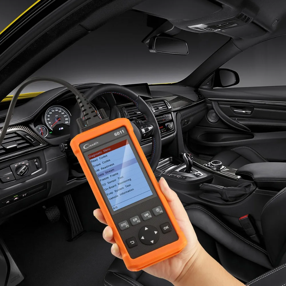 Launch CReader 6011 CR6011 OBD2 EOBD автомобильный диагностический инструмент сканер ABS SRS система полный OBDII функции считыватель кода pk autel AL619