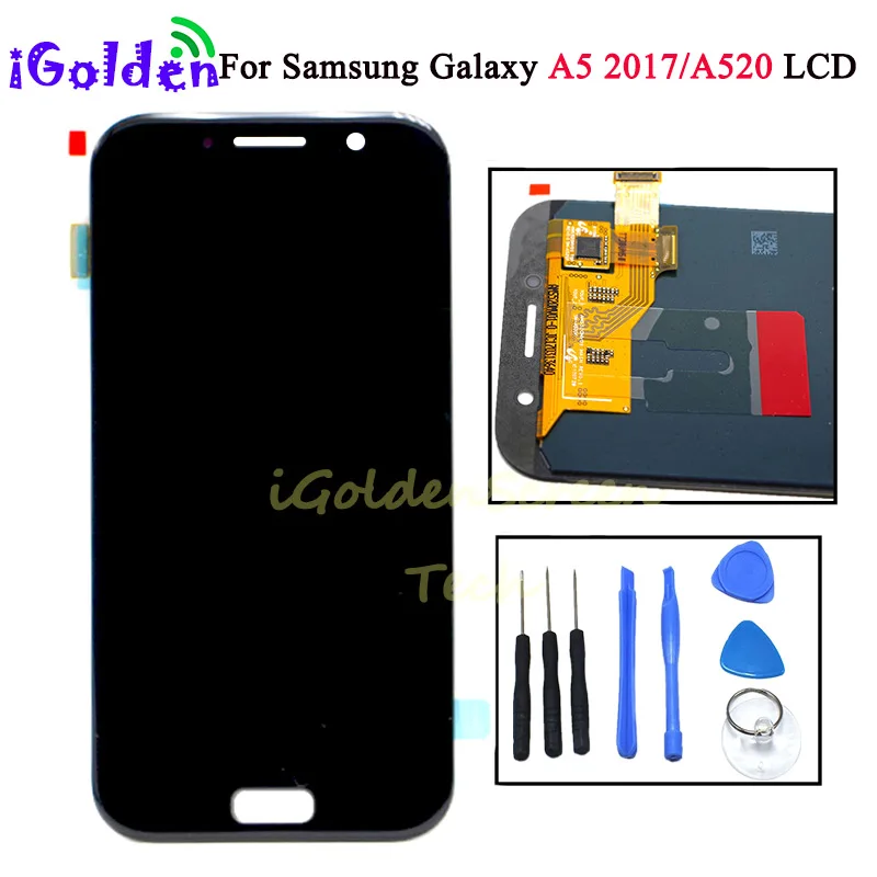 5.2" For SAMSUNG GALAXY A5 2017 LCD A520 A520F SM A520F Display Touch ...