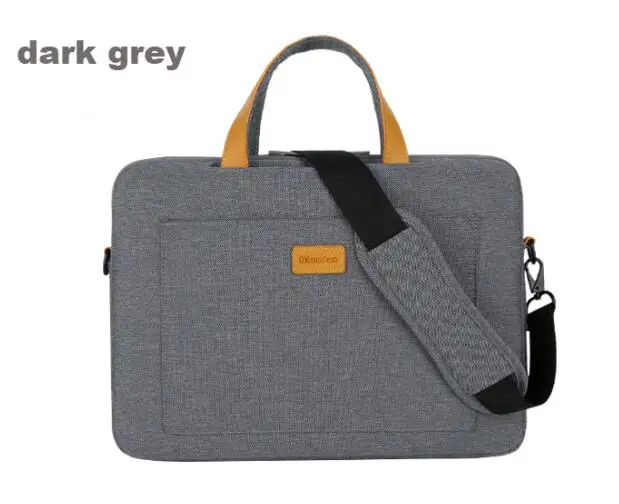 Нейлоновая сумка на плечо для ноутбука 13 14 15,6, чехол для Xiaomi air Macbook Air Pro lenovo Dell hp Asus acer, чехол для ноутбука - Цвет: shoulder 2 dark grey