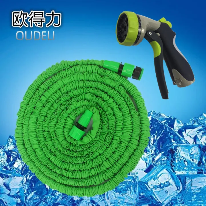 Garden Hose Expandable with 8 Pattern Spray Nozzle( zinc alloy ) High Pressure magic Expanding hose |