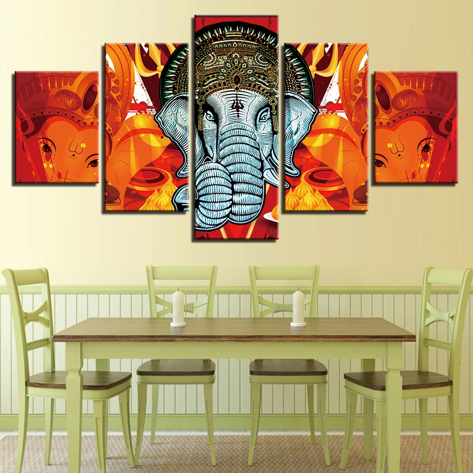 tableau ganesh couleur