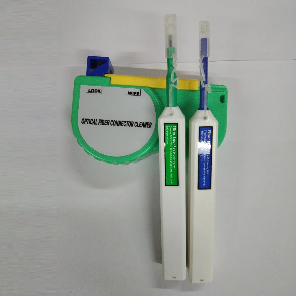 

Free Shipping 3 in 1 Fiber Optic Cleaner Kit with LC/FC/SC/ST One Click End Face Cleaning Pen and Connector Cassette Cleaner Box