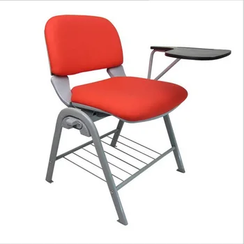 

Conference Chair Commercial Furniture Office Furniture plastic fabric office chair with writing board foldable chair training