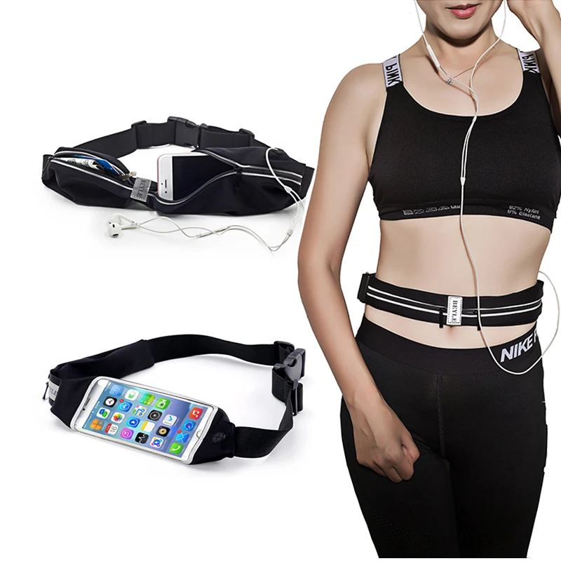 Unisex Jogging Waist Bag Bum Bag Fitness Gym Bags Expanded Pocket Belt