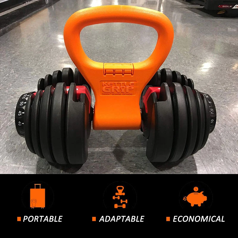 Preise Hanteln Kettlebell Grip Einstellbar Tragbare Gewicht für Fitness Reise Gewichtheben Bodybuilding Workout Gym Ausrüstung