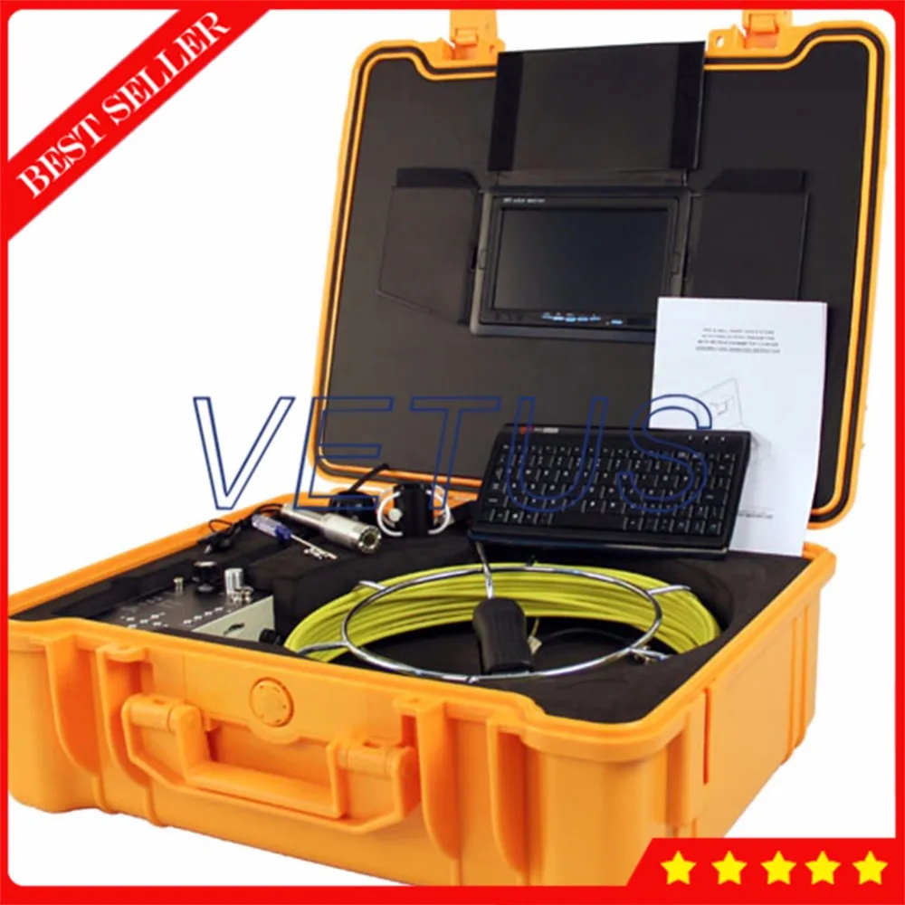 

Drain Industrial Endoscope Borescope with 512Hz Built Transmitter Locatation Keyboard Pipe Sewer Inspection Video Camera 710DNLK